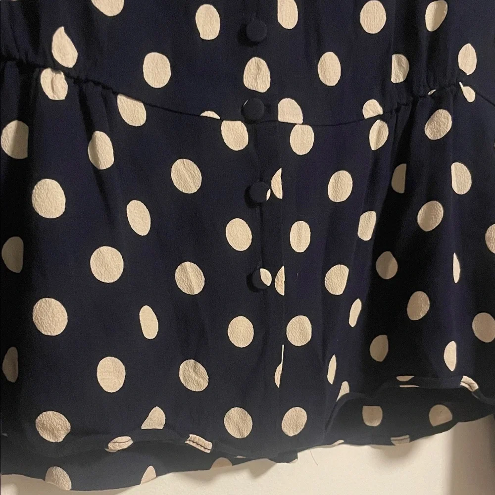 J. Crew Classic Polka Dot Blouse size 6